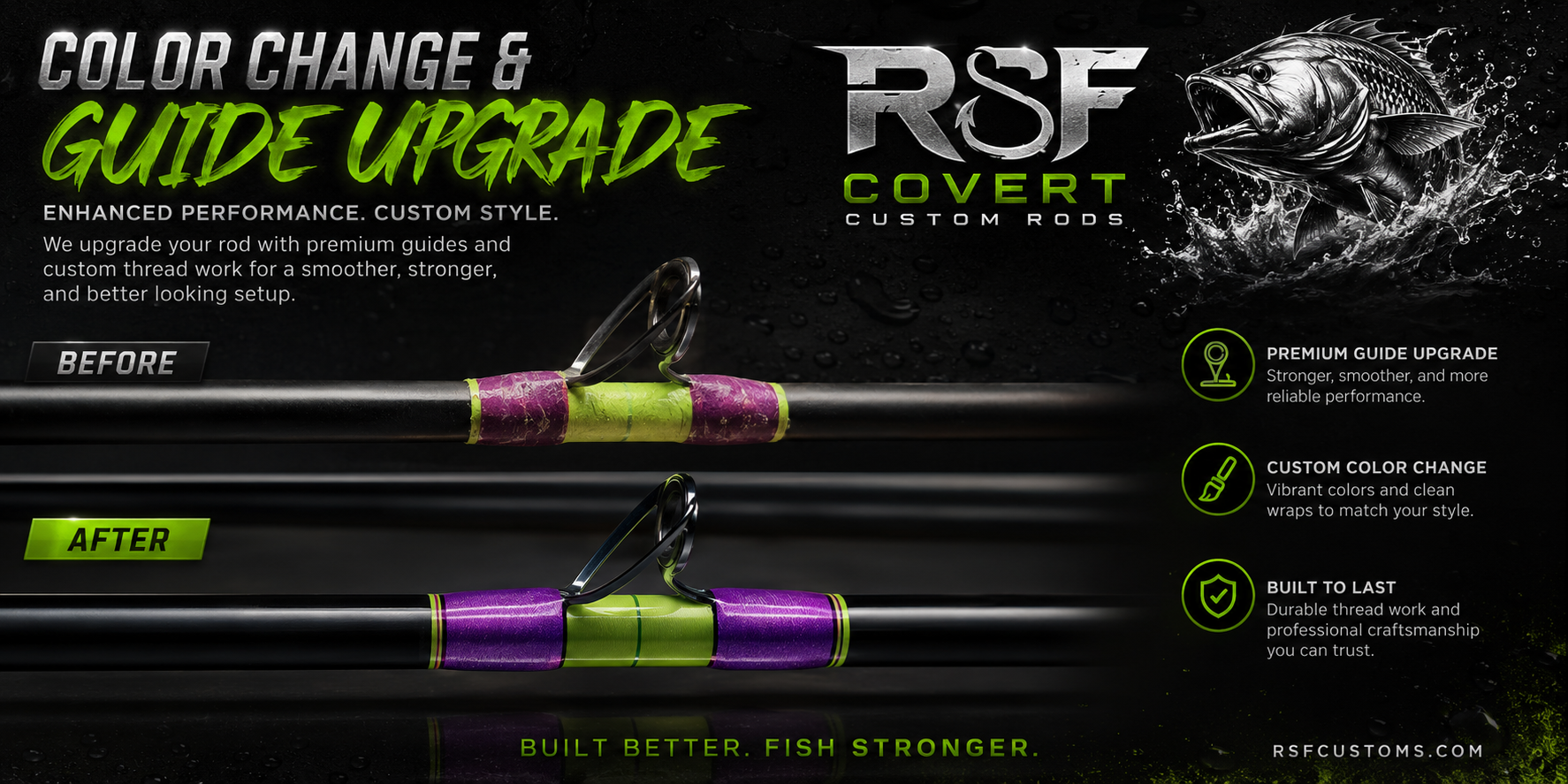 Rod Customizations & Upgrades – RSF Covert