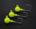 1 oz Ball Jig Head – Chartreuse