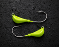 1 oz Chartreuse Screw Lock Swimbait Jig Heads
