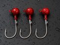 1 oz Glitter Red Ball Jig Heads