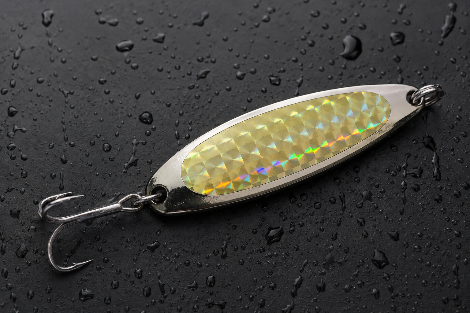 5oz Crocodile Spoon – Gold Prism