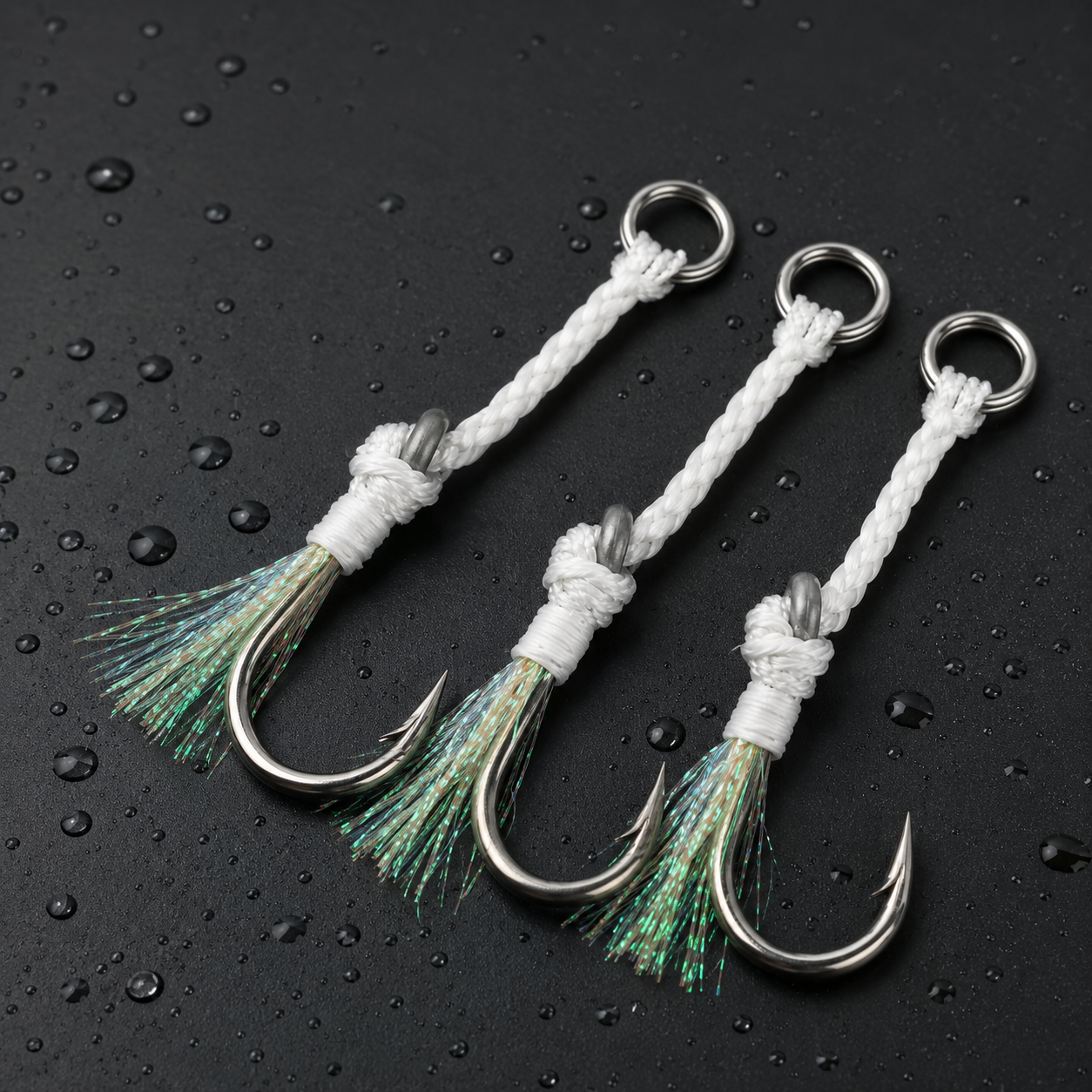 Glow-in-the-Dark Jigging Assist Hooks 5/0