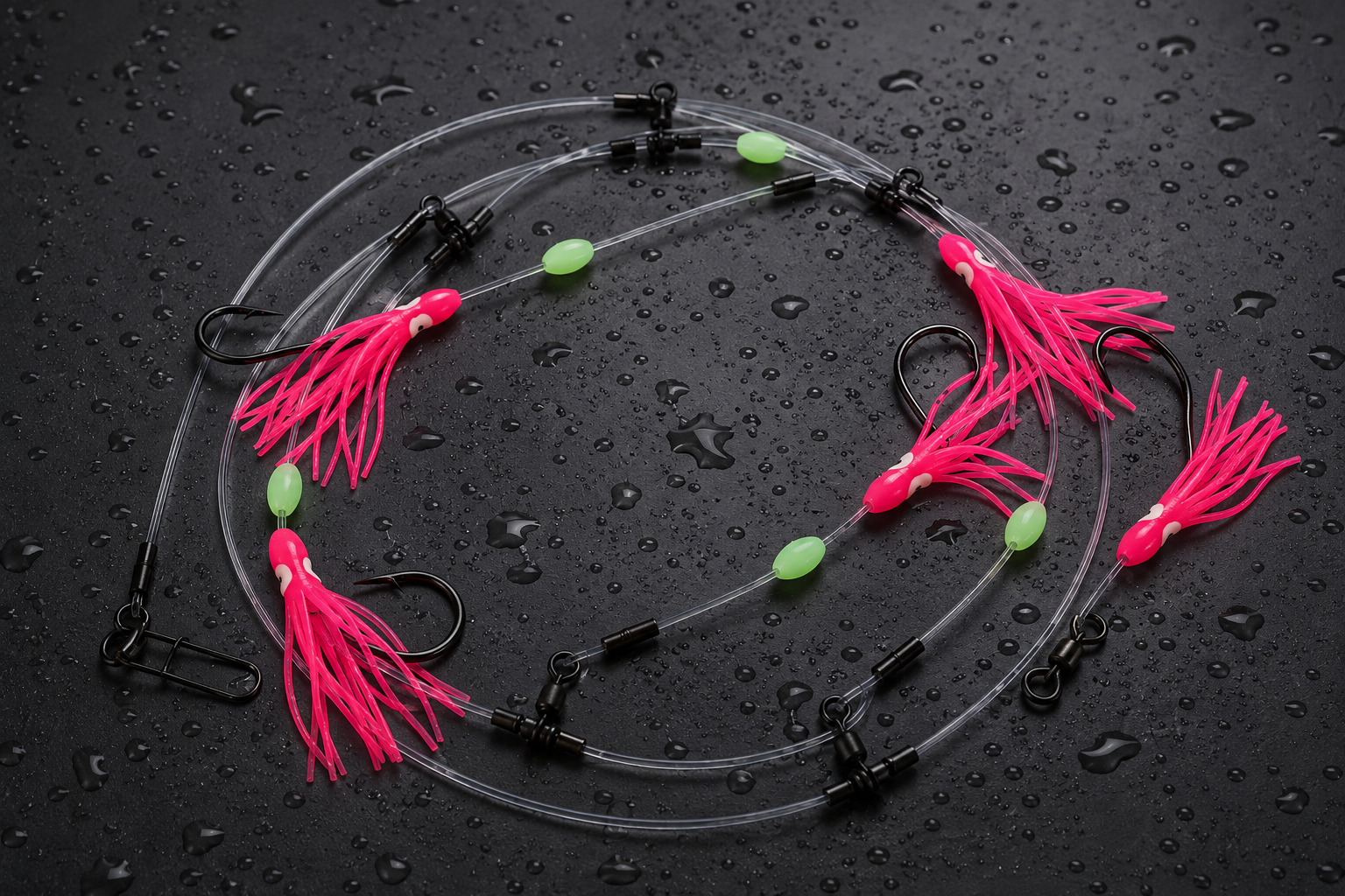 Deep Drop Leader – Pink Squid (5 Drop)