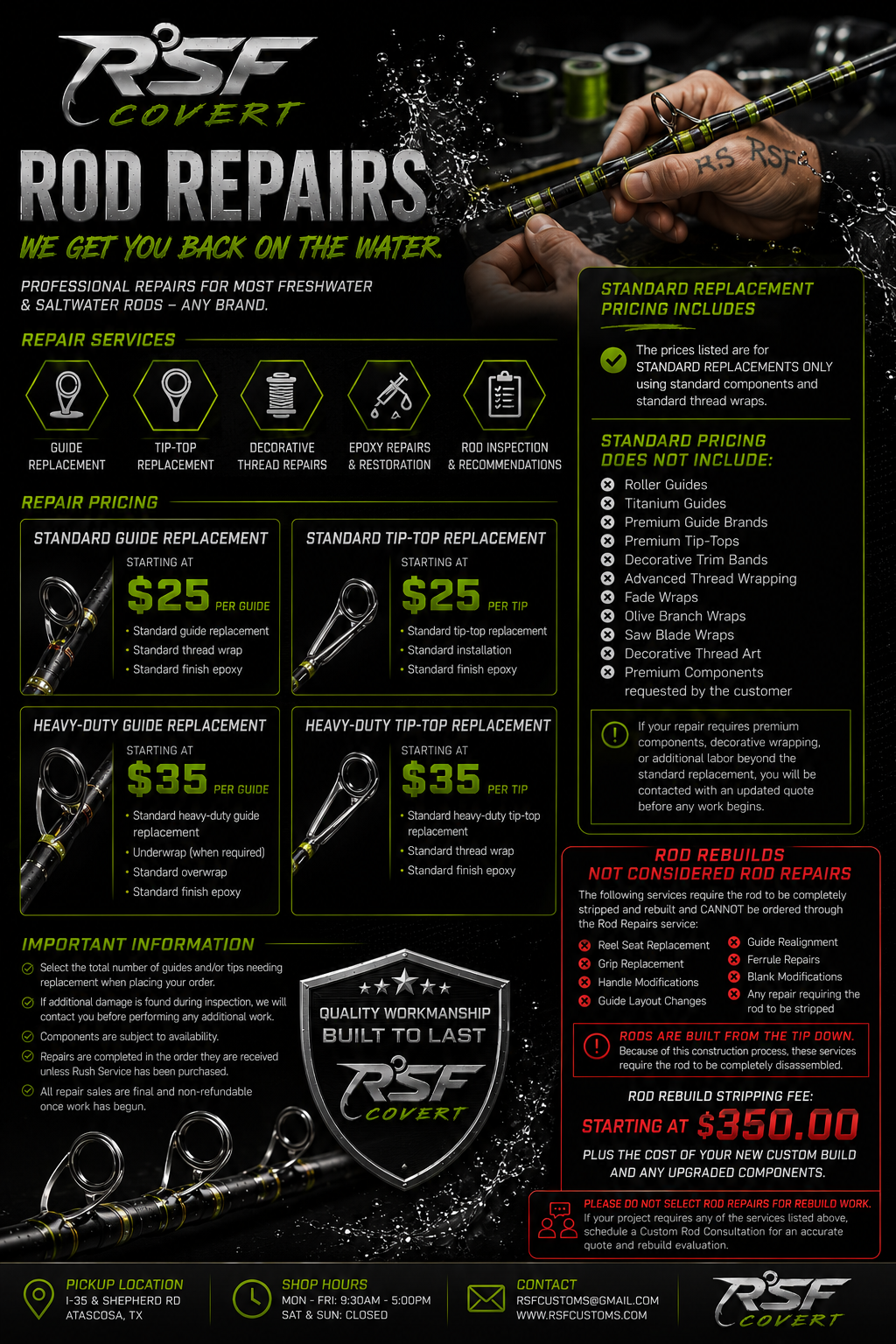Rod Repairs